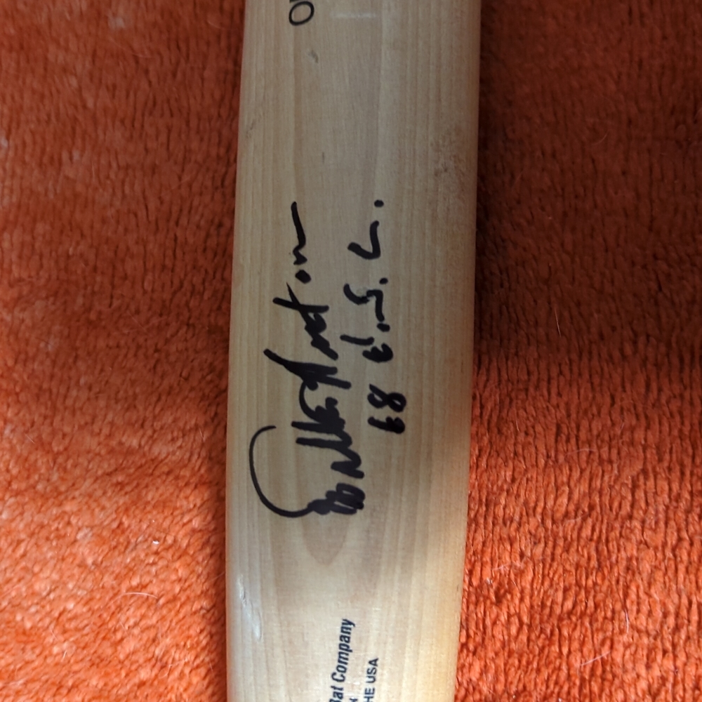 Willie Horton autographed baseball bat